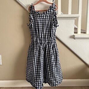 Crewcuts Girls’ 14 Navy Blue Gingham Dress